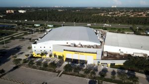 Hertz Arena Aerial shot in Estero, Florida